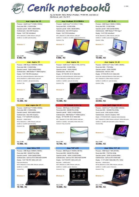 Náhled PDF - Notebooky